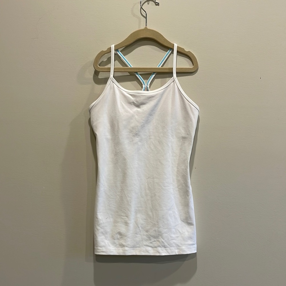 IVIVVA by LULULEMON Racerback Tumblin Tank white (girls size 12)